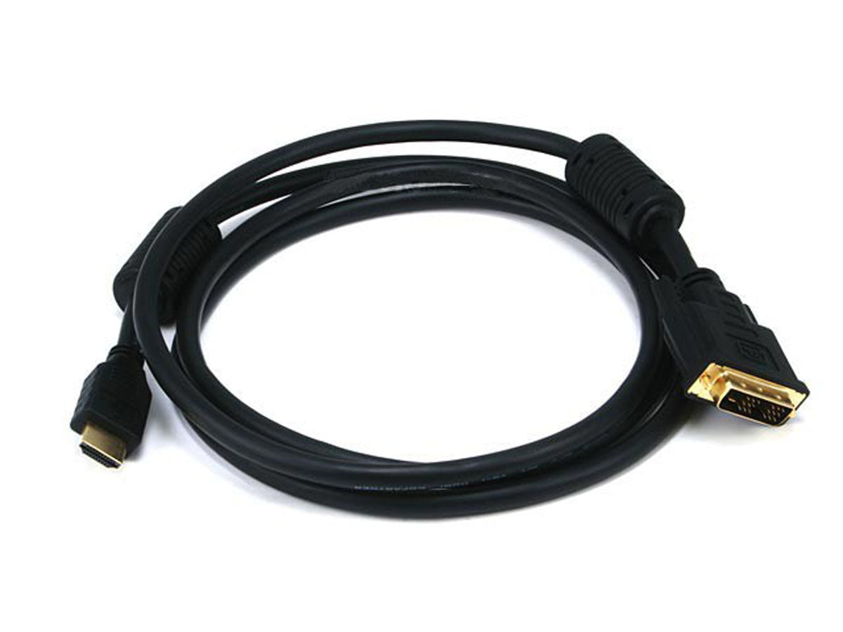 Monoprice HDMI/DVI, 1.8m 70.9" (1.8 m) HDMI Type A (Standard) Black