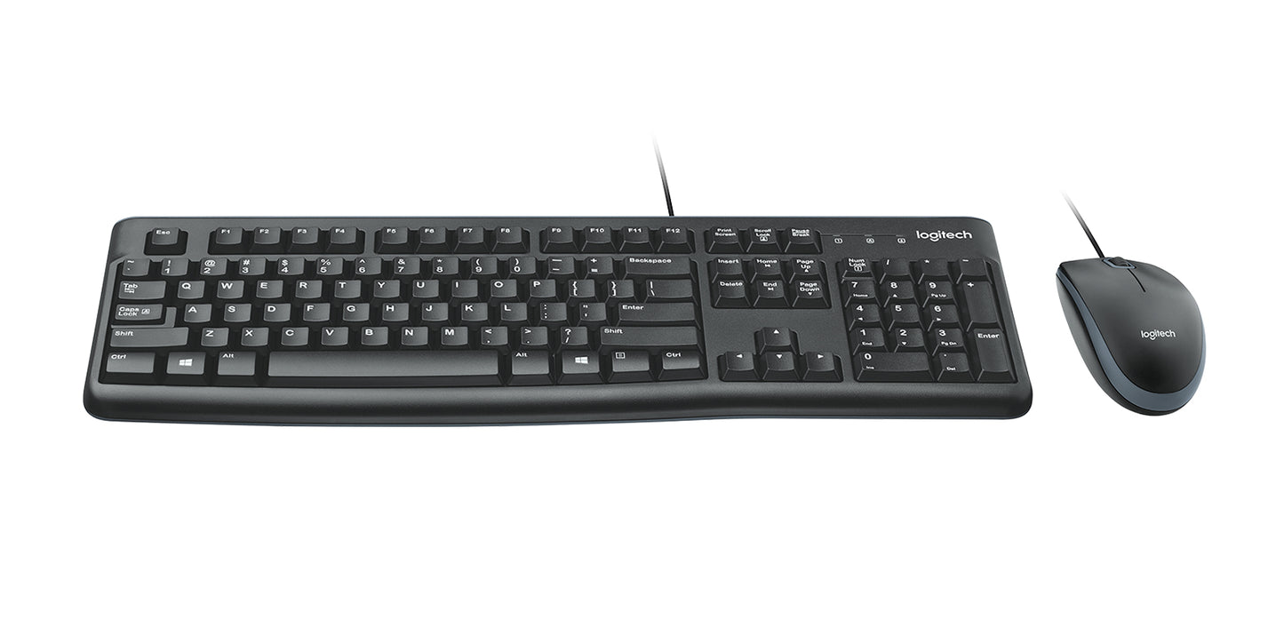 Logitech 920-002565 keyboard Mouse included Office USB English Black